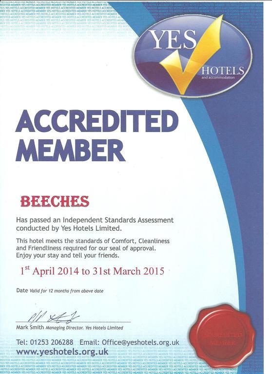 Beeches Hotel بلاكبول المظهر الخارجي الصورة